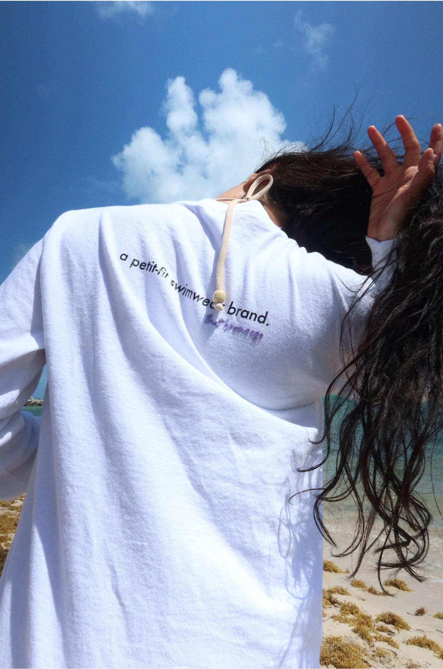 Long sleeve tee white